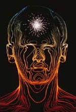 Illustration indicating location of headache pain
